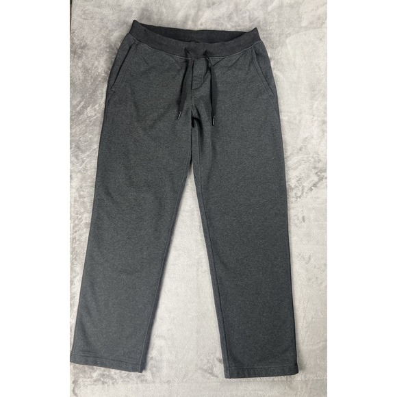 Lululemon Sweatpants Mens XL Hustle Pant Grey Cotton Fleece Classic 34" Inseam - Picture 1 of 8